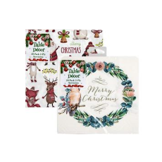 Christmas Serviettes 20's, 2 Ply